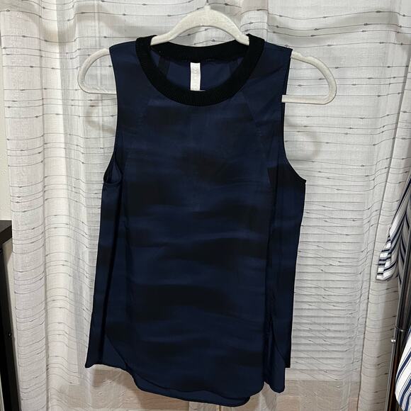 Athleta Active Tank Top, navy blue, women's small - Picture 1 of 5